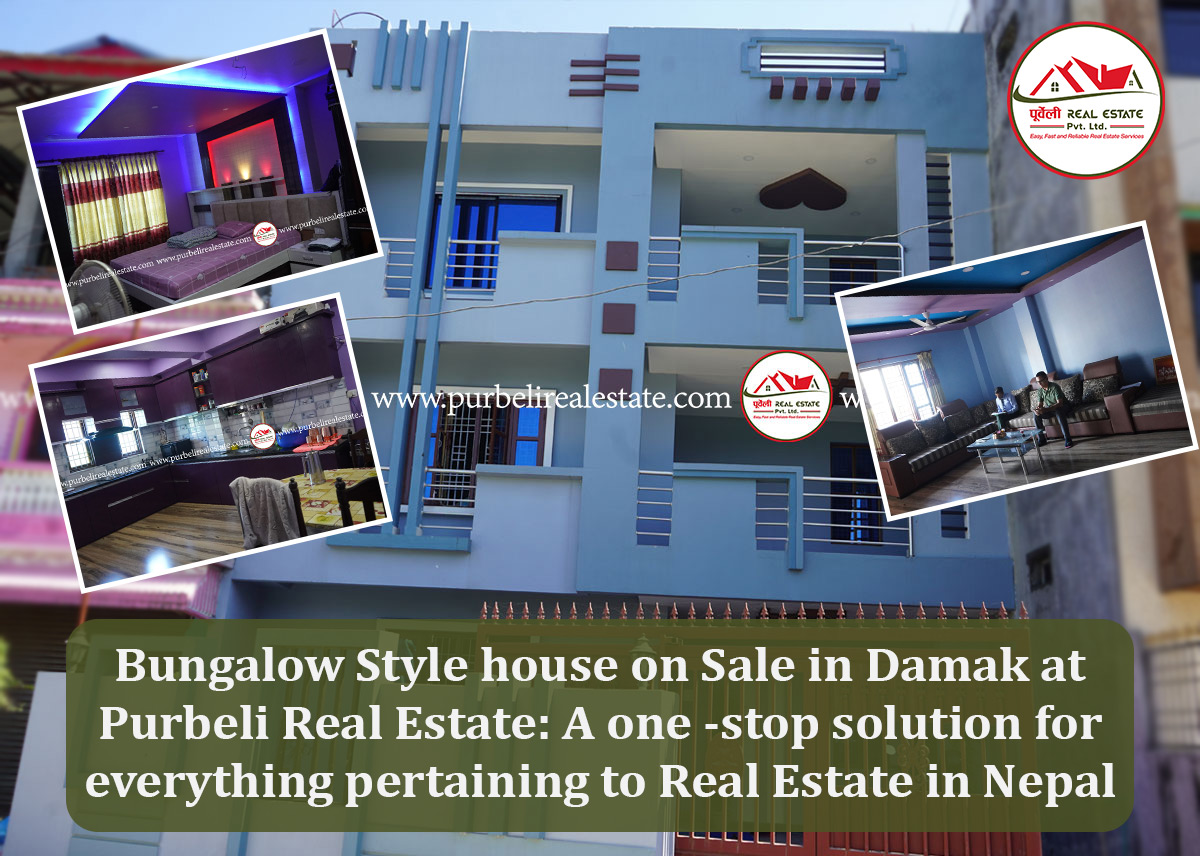 Bungalow Style house on Sale in Damak at Purbeli Real Estate: A one -stop solution for everything pertaining to Real Estate in Nepal.